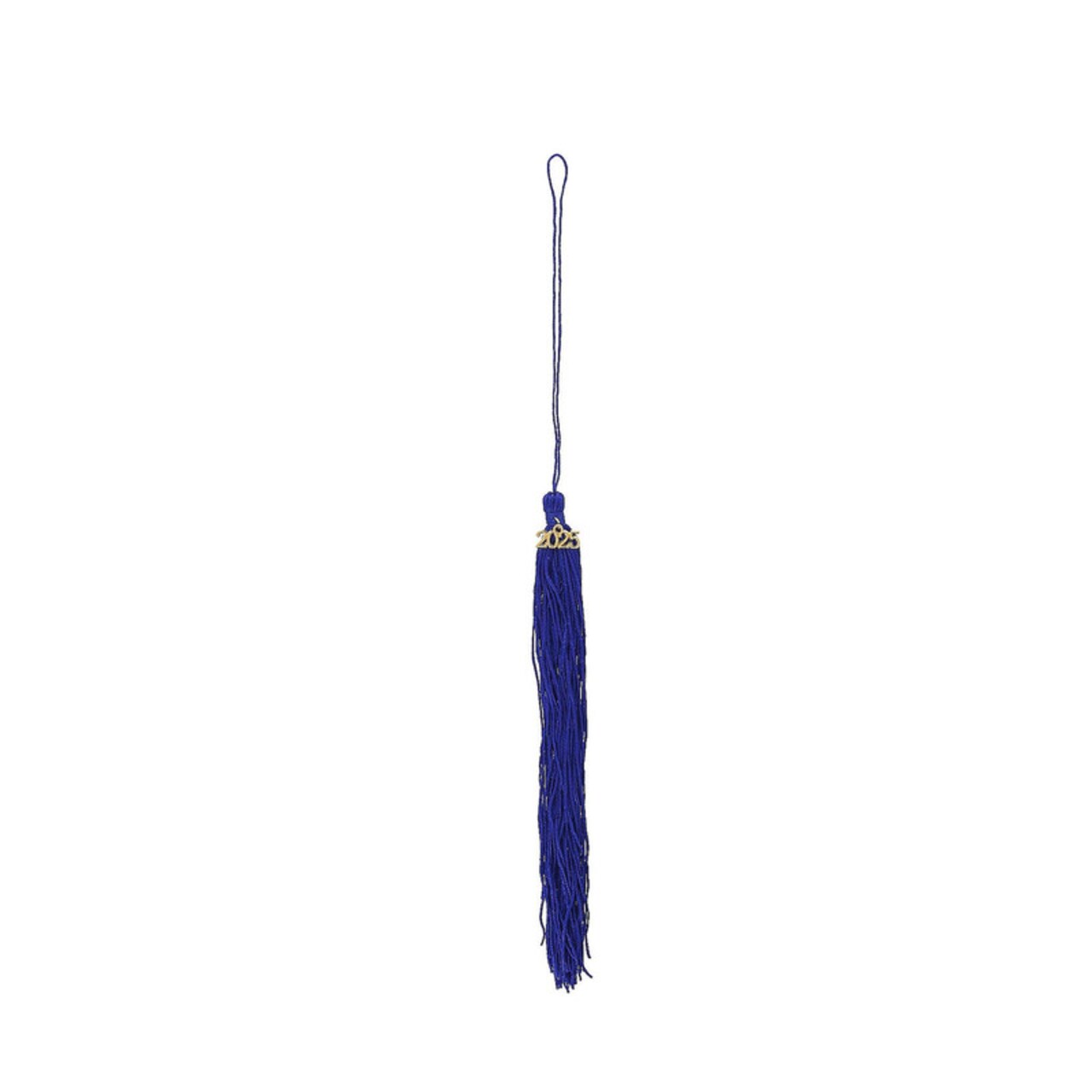 8" Blue 2025 Polyester Graduate Mortarboard Tassels 12 Pieces